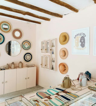 white wooden cabinet with assorted items